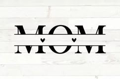 Mothers Day svg, mom svg, mom kid names split monogram Product Image 2