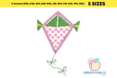 Colorful Flying Kite Applique Design Product Image 2