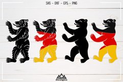 Bear Germany Flag Svg Design Product Image 1