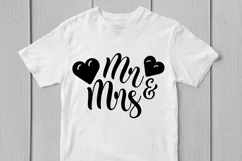 Mr & Mrs - Wedding SVG EPS DXF PNG Cutting Files Product Image 2