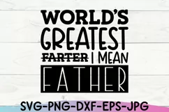 World's Greatest Farter| Fathers Day Svg | Papa Svg | Funny Product Image 3