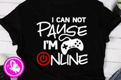 I can not pause i'm online svg Gamer png Playstation Xbox Product Image 1