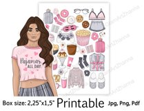 Weekend Home Valentines Printable Sticker BoxSize 2,25"x1,5" Product Image 4