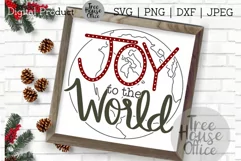 Joy To The World SVG, Christmas Song Quote Cut File Product Image 1