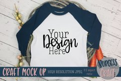 Easter Navy raglan Craft mock up |High Resolution JPEG Product Image 1