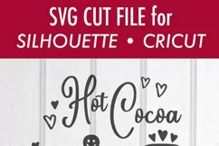 Hot Cocoa & Cookies - Christmas Plate - SVG DXF Files Product Image 3