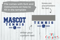 Tennis SVG | Tennis Template 001 | Shirt Design Product Image 5