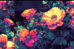 Glowing Flower Background Wallpaper Product Image 1