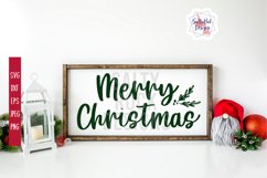 Merry Christmas SVG, Christmas SVG, Christmas Sign SVG Product Image 2