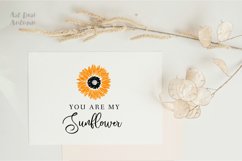 You are my sunflower svg, Cut file svg, EPS, Sunflowers svg Product Image 3