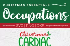 Christmas Cardiac svg - a cardiac christmas crew svg file Product Image 5