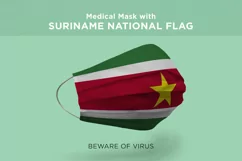 Mask with sudan suriname swaziland sweden Nation Flags Product Image 3