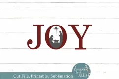 Joy Nativity Scene SVG, Sublimation, Printable, Cricut Product Image 5