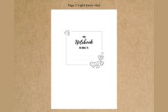 6x9&quot; HEARTS LINED COLORING Interior Editable Template | KDP Product Image 6