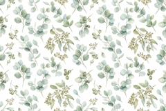 Watercolor Seamless Floral Pattern Mother's Day Product Image 1