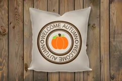 Autumn Stamp cut File - Thanksgiving SVG DXF EPS AI PNG Product Image 3