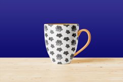 B&amp;W floral seamless pattern 3, digital paper Product Image 6