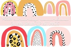 Modern Chunky Rainbow Clip Art Product Image 1