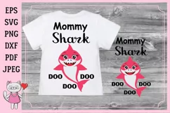 Mommy shark Svg files Mommy svg Product Image 1