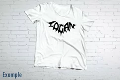 Logan SVG cut file in the shape of a Bat Product Image 2