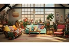 minimalist loft interior room Product Image 1