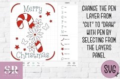 3D Christmas insert card design| Paper cutting | Cricut Joy Product Image 2