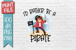 Cute Pirate Sublimation Design Product Image 1