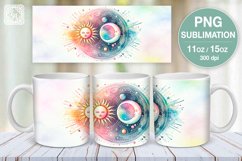 4 Celestial. Day &amp; Night Mug Wrap 11 / 15 oz Product Image 5