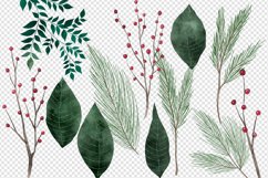 Watercolor Poinsettias Clip Art Product Image 3