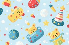 Cute Baby Toys Background Wallpaper Product Image 1