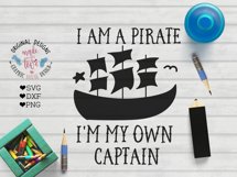 I am a pirate - Pirate Ship Sublimation Cut File Product Image 1