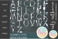 Full Alphabet A-Z Hand Tool Letters Father's Day Cut File Product Image 1