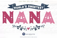 World's Sweetest Grandma, Nana, Gigi, Mimi, Mom, Mum Product Image 2
