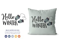 Hello Winter - Warm Mittens SVG Files Product Image 1