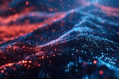 Digital Wave Background Wallpaper Product Image 1