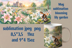 Mug blooming lily garden sublimation Product Image 1