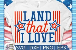 Land That I Love SVG DXF PNG EPS Cutting Files Product Image 1