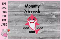 Mommy shark Svg files Mommy svg Product Image 2