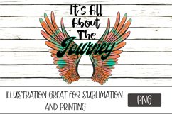 Sublimation PNG Design It's All About the Journey Product Image 1