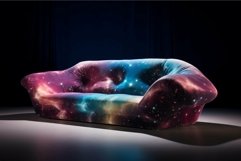 Galactic sofa design on dark background Product Image 1