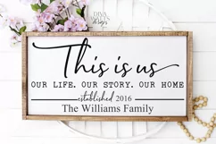 This Is Us Our Life Our Story Our Home - YOU Personalize Product Image 2