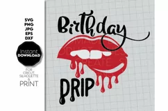 Birthday Drip SVG, Happy Birthday SVG, Cool SVG, Birthday Product Image 2