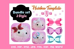 U Style Three 3 Style Hair Bow Template Bundle Product Image 1