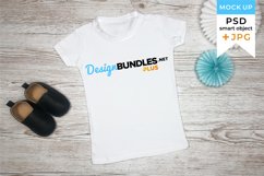 Mockup Kids T-shirt JPG and PSD smart object | SVG mockup Product Image 1
