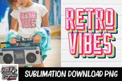 Retro Vibes Sublimation designs for tshirt Product Image 1