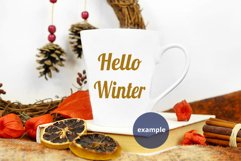 Latte mug mockup PSD, Winter White mug mock up full wrap Product Image 4