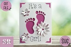 It’s a girl card insert design| Paper cutting | Cricut Joy s Product Image 2