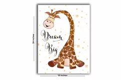 Watercolor Giraffe Posters | Set of 3 Prints | Stand Tall Product Image 2
