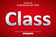 White Clean Elegant 3D Illustrator Text Style Effect Product Image 1