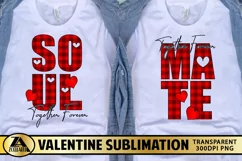 Valentine PNG Soulmate Together Forever PNG for Sublimation Product Image 1